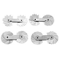 4 unids Radio medidor de filete de acero inoxidable cóncavo convexo herramienta de medición R0.3-1.5 - R1-6.5 - R7-14.5…
